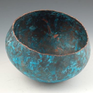 HAND RAISED COPPER BOWL