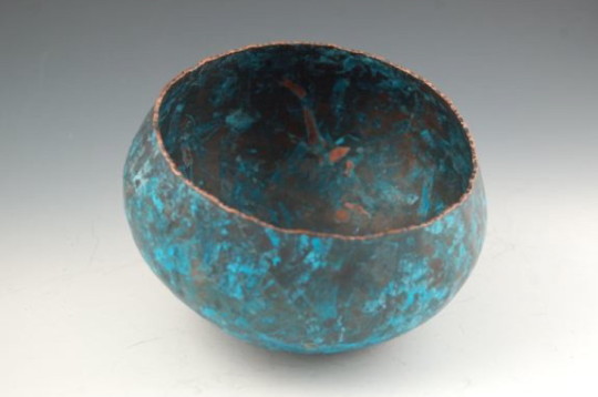 HAND RAISED COPPER BOWL