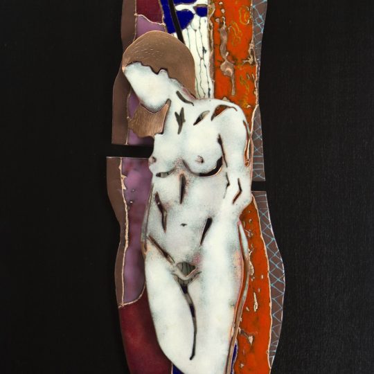 ENAMEL ON COPPER, FEMALE ENAMEL NUDES, ENAMELING