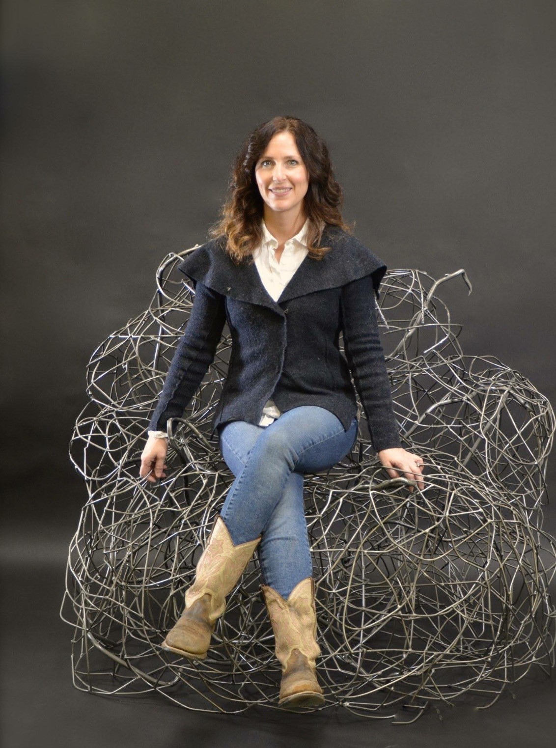 TUMBLEWEED CHAIR, STEEL FURNITURE, ART FURNITURE, STUDIO FURNITURE,