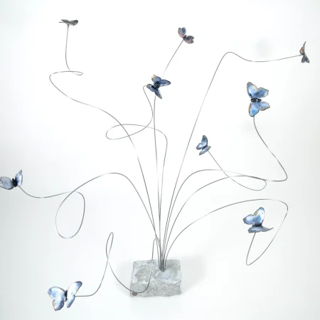 celestial - A-Migratory-Experiment Butterflies Metal Sculpture Artist