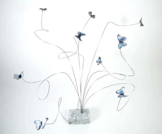celestial - A-Migratory-Experiment Butterflies Metal Sculpture Artist