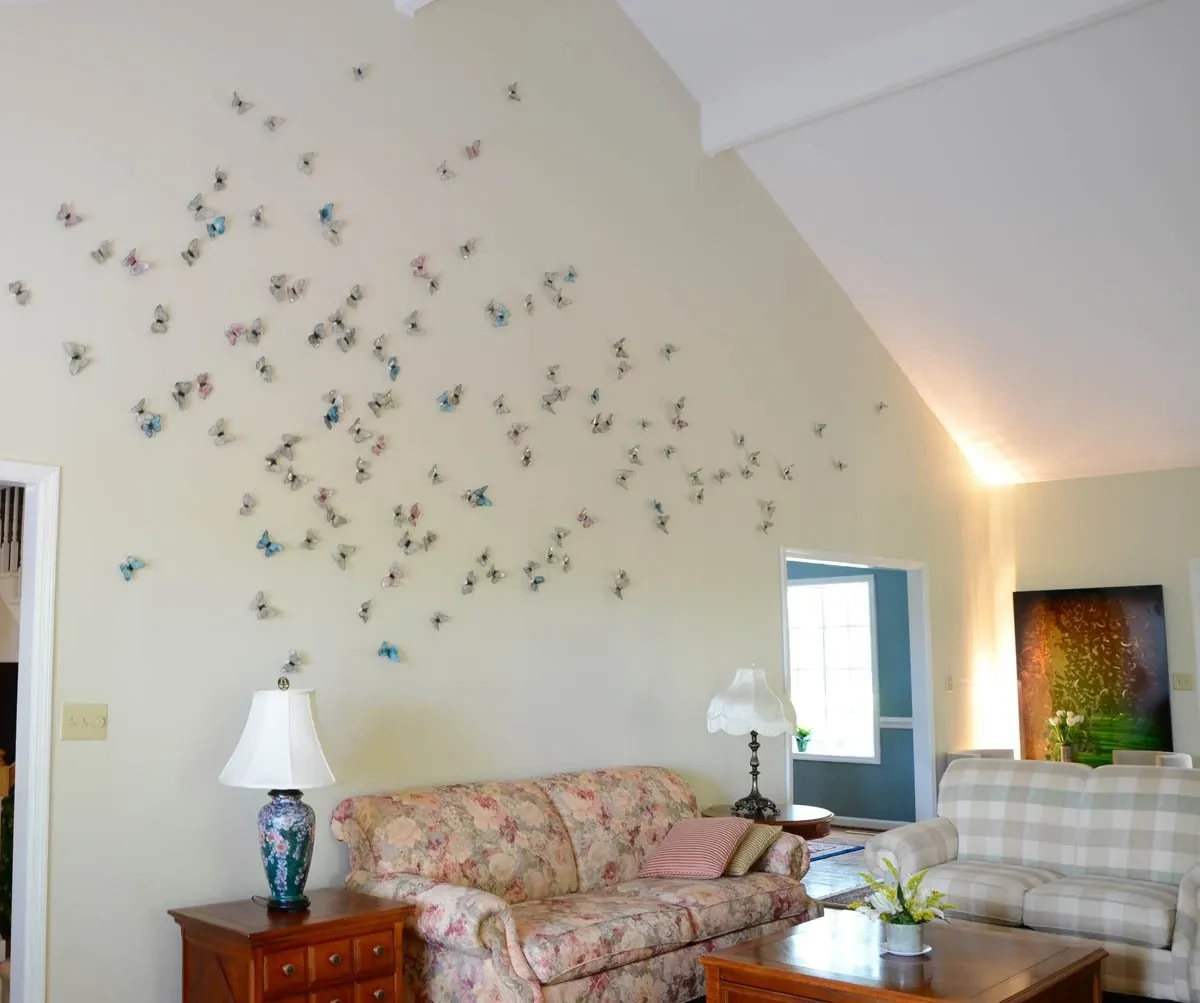 emBARK-Butterfly-Kaleidoscope-install-Christie Hackler - Metal Sculpture Artist